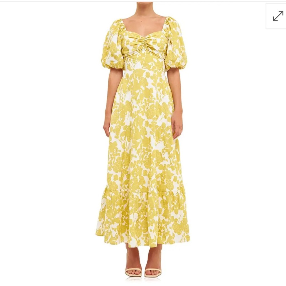 Free the Roses Floral Print Maxi Dress